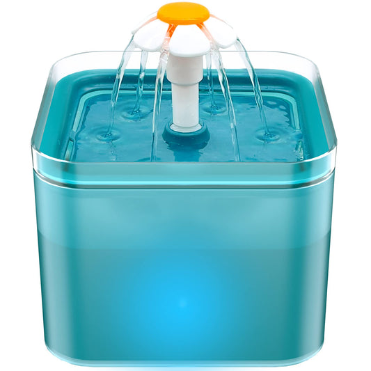 Cat Water Fountain: Cat Fountain - Water Fountains for Cats Indoor - 67oz/2L Cat Fountains for Drinking - Pet Water Fountain - Ultra Silent - Cat Drinking Fountain for Small Dogs - AONBOY