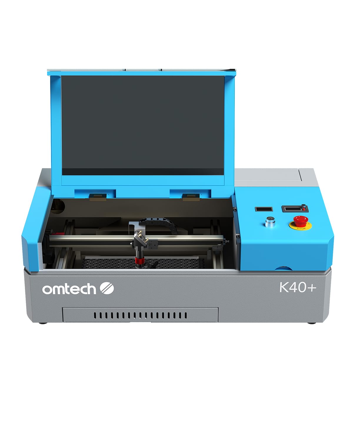 OMTech K40+ 45W CO2 Laser Engraver, 12"x8" Desktop Laser Cutter & Engraving Machine for Home Use, LaserGRBL LightBurn Compatible, Adjustable Laser Head Air Assist for Wood Glass More