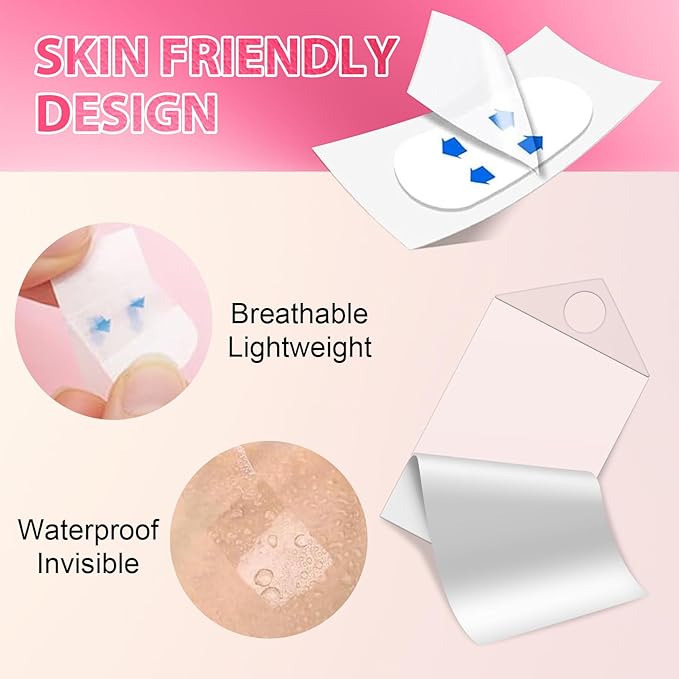 160PCS Face Lift Tape Invisible Face Tape Neck Tape Lifting Invisible With String, Silicone Anti Wrinkle Facial Patches V-Shaped Instantly for Facial Wrinkles, for Dounle Chin Forehead Skin Firming