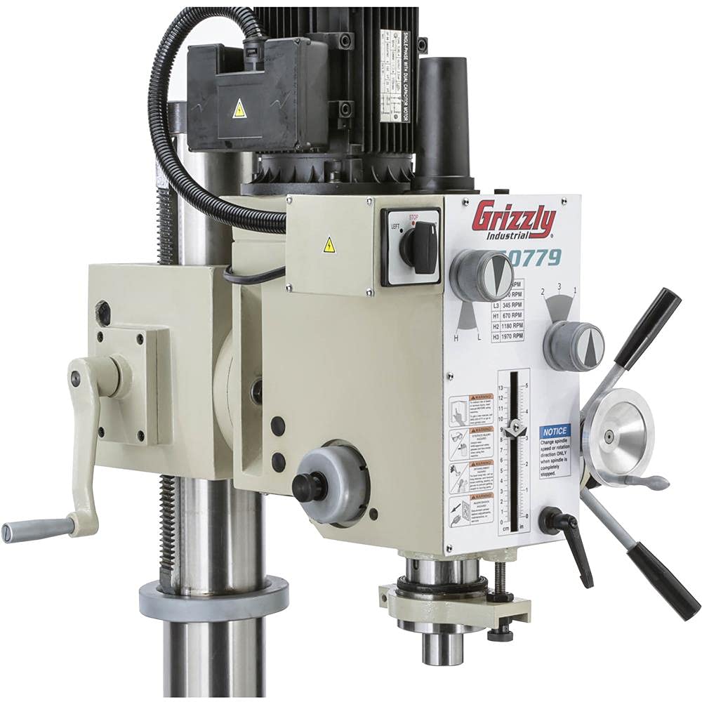 Grizzly Industrial G0779-23-3/8" Heavy-Duty Floor Model Gearhead Drill Press