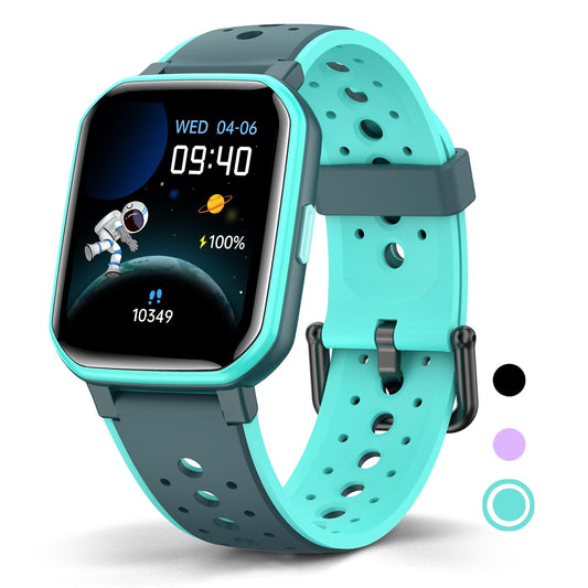 MgaoLo Kids Smart Watch for Boys Girls,Games Fitness Tracker with Heart Rate Sleep Monitor,20 Sport Modes Activity Tracker with Pedometer Steps Calories Counter for Fitbit Android iPhone (Green)