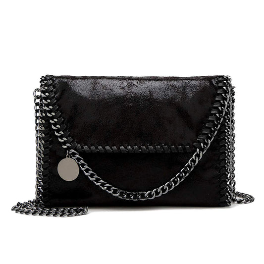 JOTHIN Crossbody Bags for Women Designer Handbags for Women Black Clutch Chain Crossbody Purse Women's Shoulder Handbags(Black)