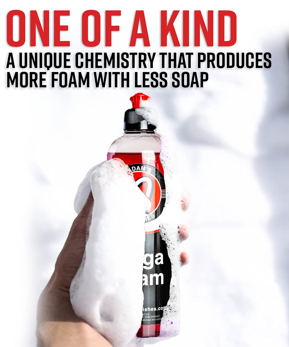Adam's Polishes Mega Foam Car Washing Bundle - pH Best Car Wash Soap For Foam Cannon, Pressure Washer or Foam Gun | Concentrated Detailing & Cleaning Detergent | Won't Strip Wax or Ceramic Coating