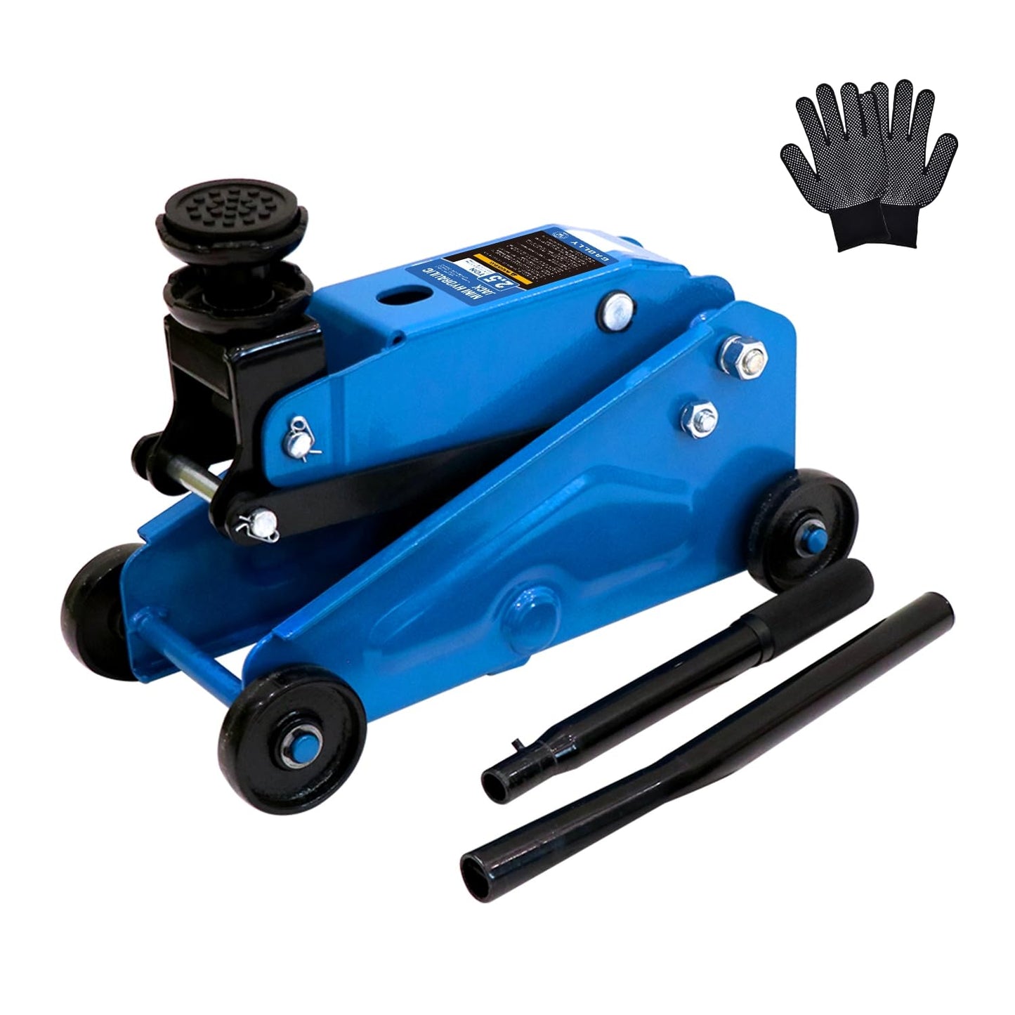 GAOLLY Mini Hydraulic Jack 2.5 Ton (5500lbs)/Floor Jack with Heightening Gasket,Lifting Range 4.13"-17"