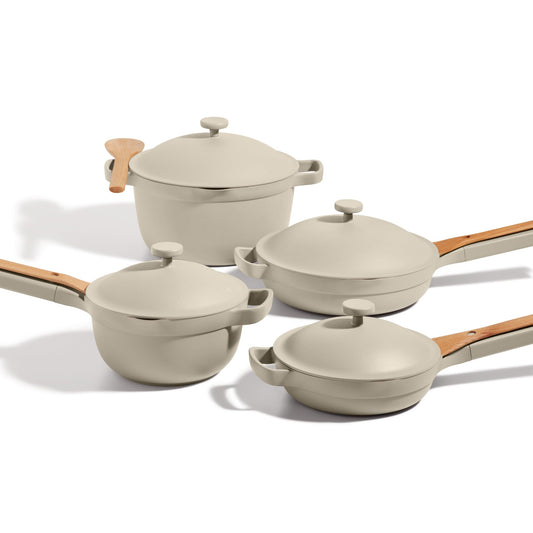 Our Place Cookware Set - Complete 13-Piece Set Including Always Pan 2.0, Mini Always Pan, Perfect Pot, and Mini Perfect Pot | Multifunctional, Toxin-Free Nonstick | Replaces 36 Pieces | Steam