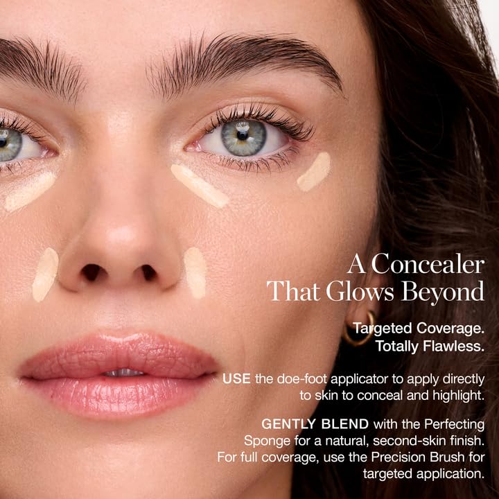 Ogee Complexion Perfecting Under Eye Concealer - Certified Organic Full Coverage Concealer - Buildable Coverage - ROSEWOOD 0.00C - Fair (Cool Undertones)