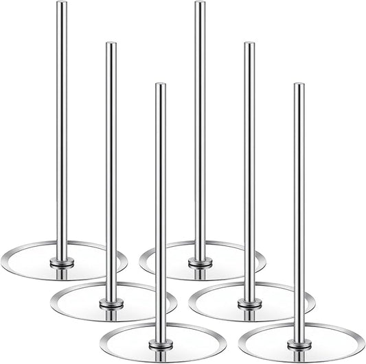 6 Pcs Cake Heating Core for Baking Stainless Steel Heating Rod Cake Strips for Even Baking 2.76 Inch Silver Bakings Nails Cakes Stick Supplies for Decorating Supplies Bake Tools Accessories