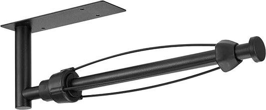 DEKAVA Under Cabinet Wall Mount Paper Towel Holder, Self-Adhesive Bar, Stainless Steel 13 inch (Black)