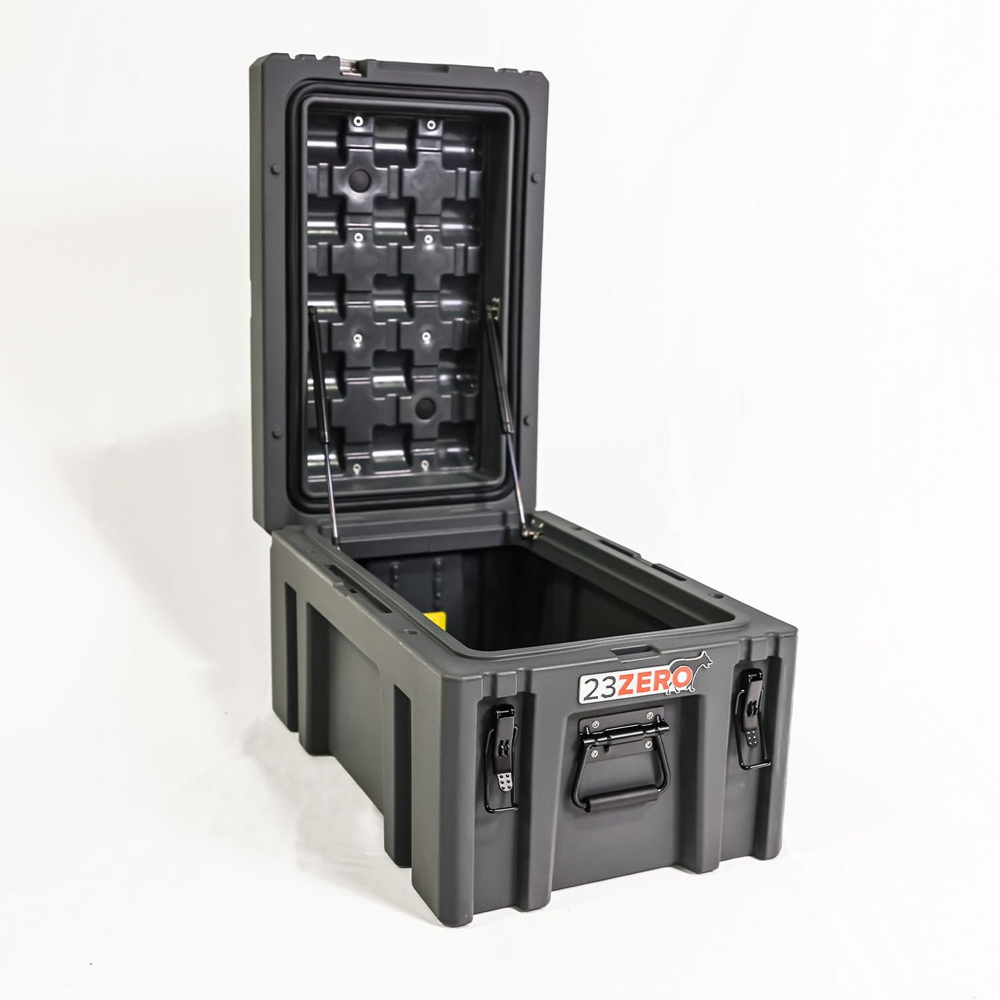23ZERO Gray Overland Gear Box - Roof Rack Mountable, Portable, Lockable Storage Box for Camping or Recovery Gear (90 L)