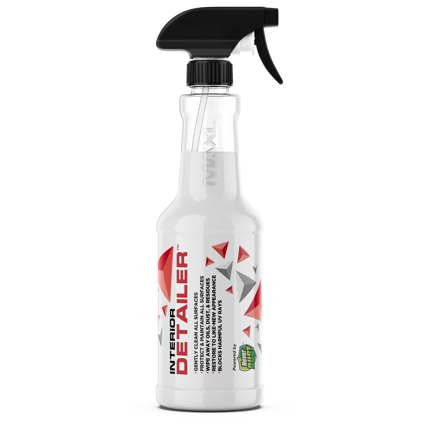 MAXL® Interior Car Cleaner Detailer Spray with NeverDust® Technology Formula (20oz) - Repels Dust, Wipes Oil, Residue with Matte Finish for Leather, Dash, Trim & Screens - Safe on All Surfaces