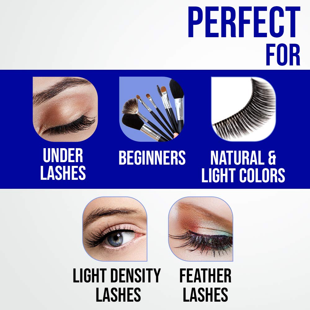 DUO Quick-Set Strong Hold Eyelash Lash Glue - White/Clear, Latex-Free, Waterproof, Fast Drying Strip Lash Adhesive 0.18 oz, 2 Pack