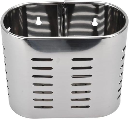 Fdit Household Wall Mount Utensil Drying Racks,Cooking Utensil Holder Flatware Hanging Organizer Drying Racks with Hollow Design for Spoons Knives Forks Chopsticks