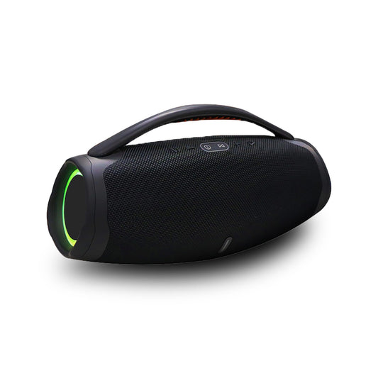 Portable Bluetooth 5.0 Speakers, RGB Speaker with 360 Degree Surround Sound Loud Speaker with Lights Long Battery Life Outdoor Speaker for Party (Black)