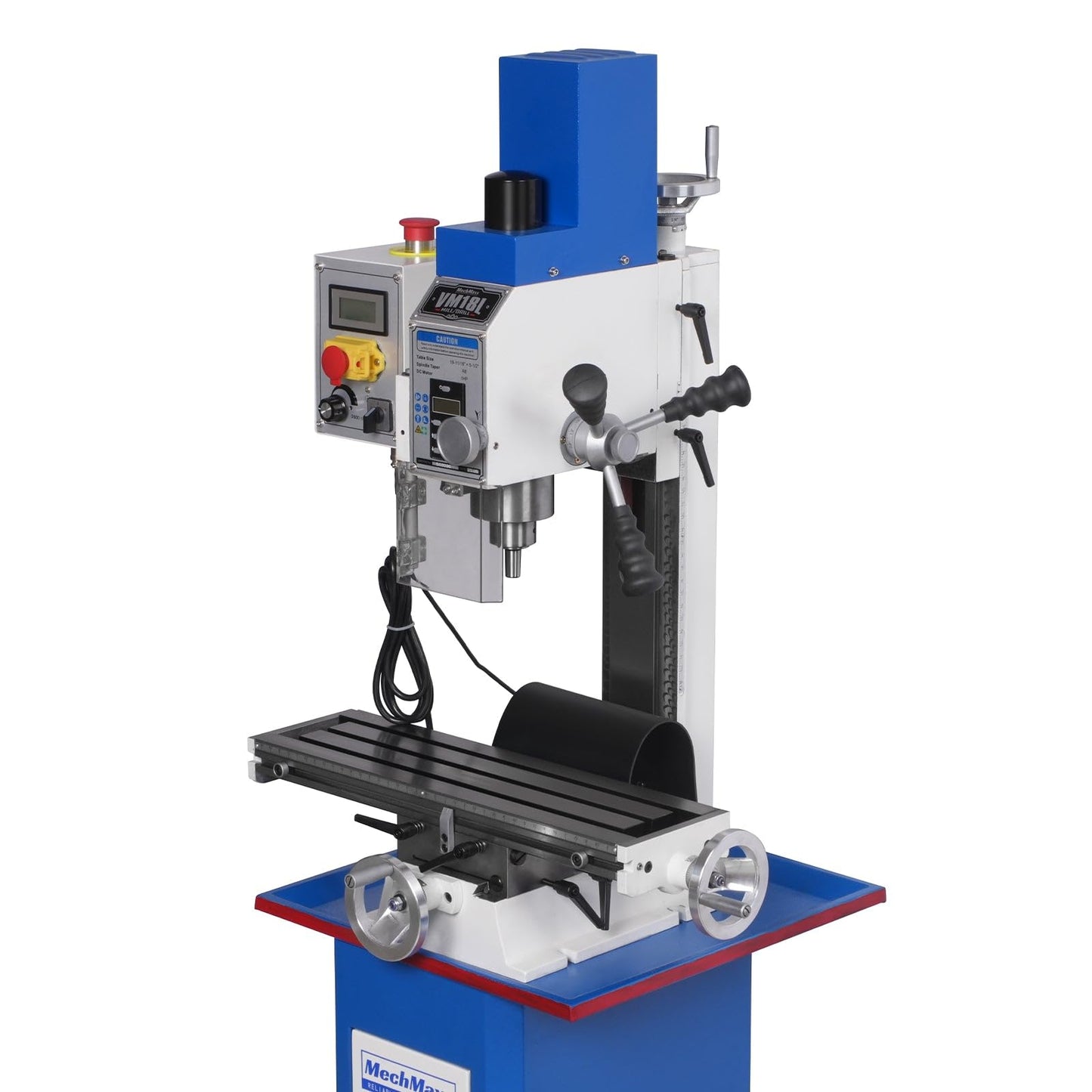 MechMaxx 6"x20'' Benchtop Mill Drill Machine, Variable Speed, R8 Spindle, 1 HP 110V, Compact Milling Drilling Tool for Garage Shop, DIY Metalworking without Stand,Model VM18L