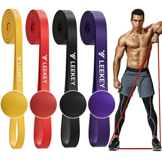 LEEKEY Resistance Bands Set for Pull-Up Assistance & Full-Body Training, Multi-Level Exercise Bands with Bag for Home Workouts, Physical Therapy, Strength Training (Men/Women)