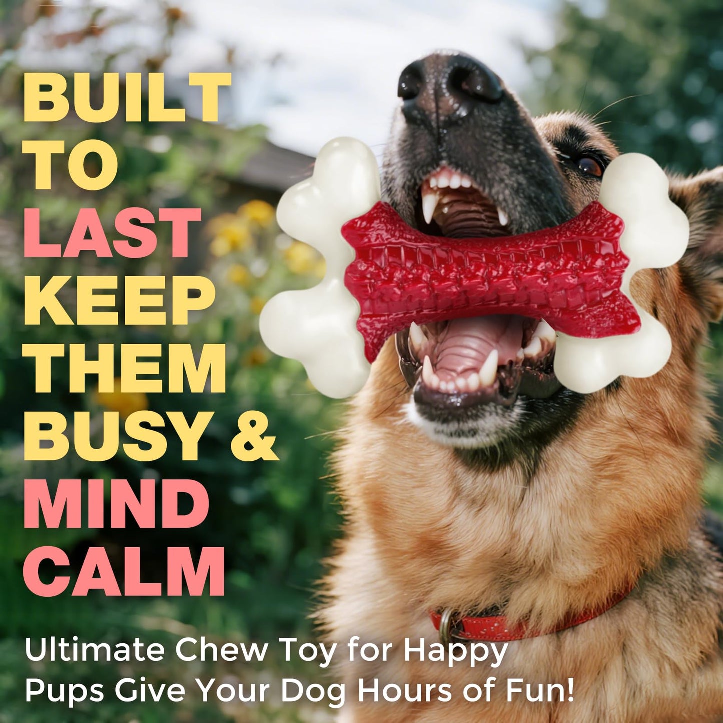 Kseroo Tough Dog Toys, Toys for Aggressive Chewers Large Breed, Chew Dogs, Bone Toy Nylon Dogs Almost Indestructible