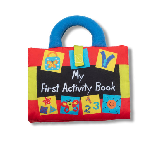 Melissa & Doug K’s Kids My First Activity Book 8-Page Soft Book for Babies and Toddlers Early Learning Developmental Plush Soft Activity For Babies And Toddlers