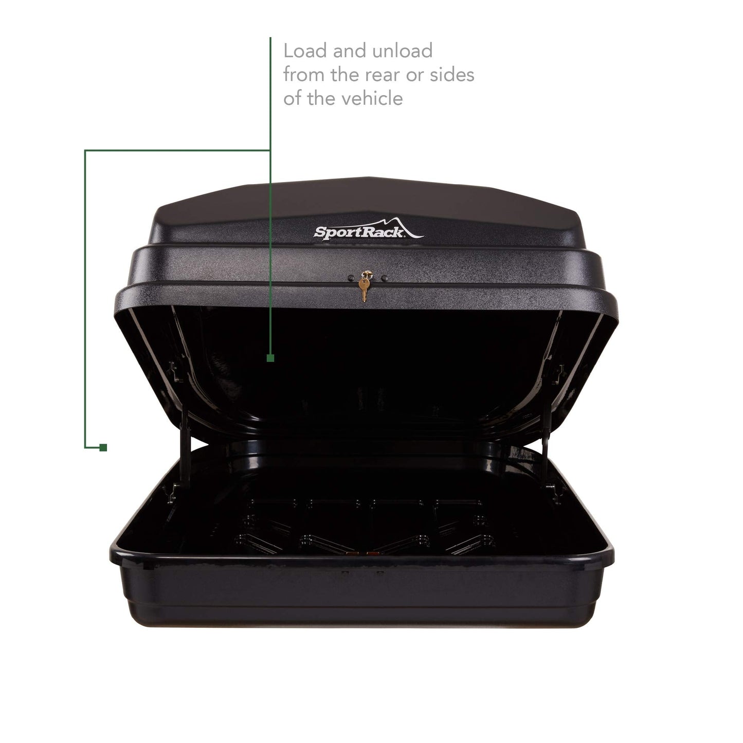 SportRack Vista XL Rear Opening Cargo Box,Black