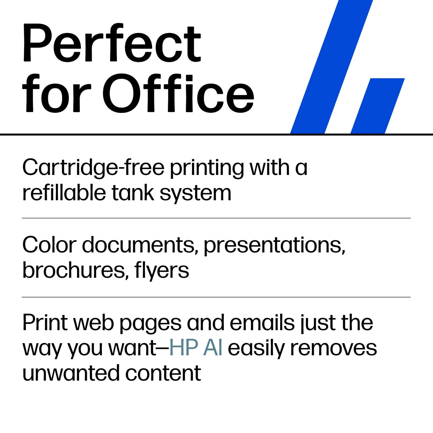 HP Smart Tank 7602 Wireless All-in-One Ink Tank Printer, Scanner, Copier with 2 years of ink included, Best-for-home office, Refillable, AI-enabled (28B98A)