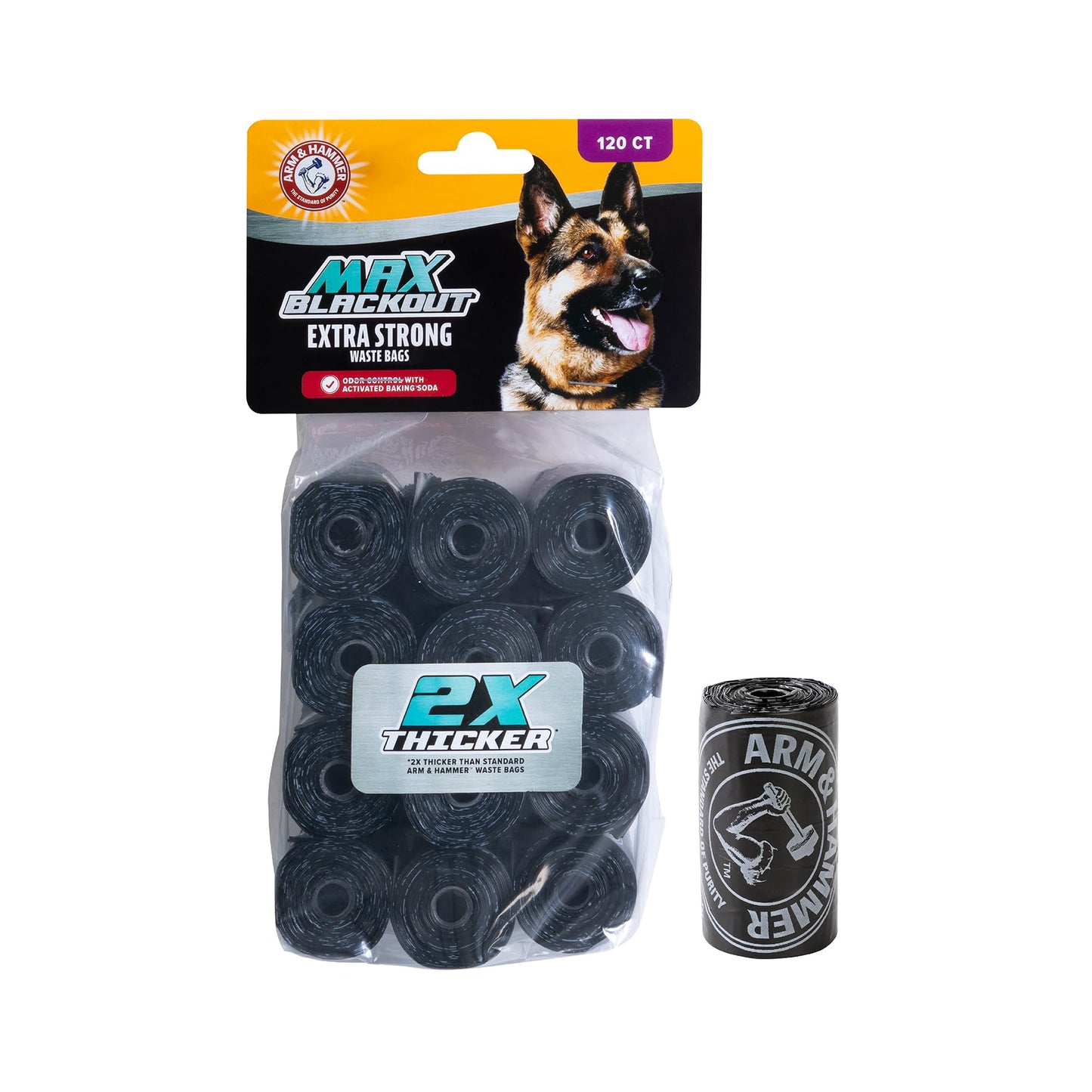 Arm & Hammer Max Blackout Dog Waste Bags 120 CT
