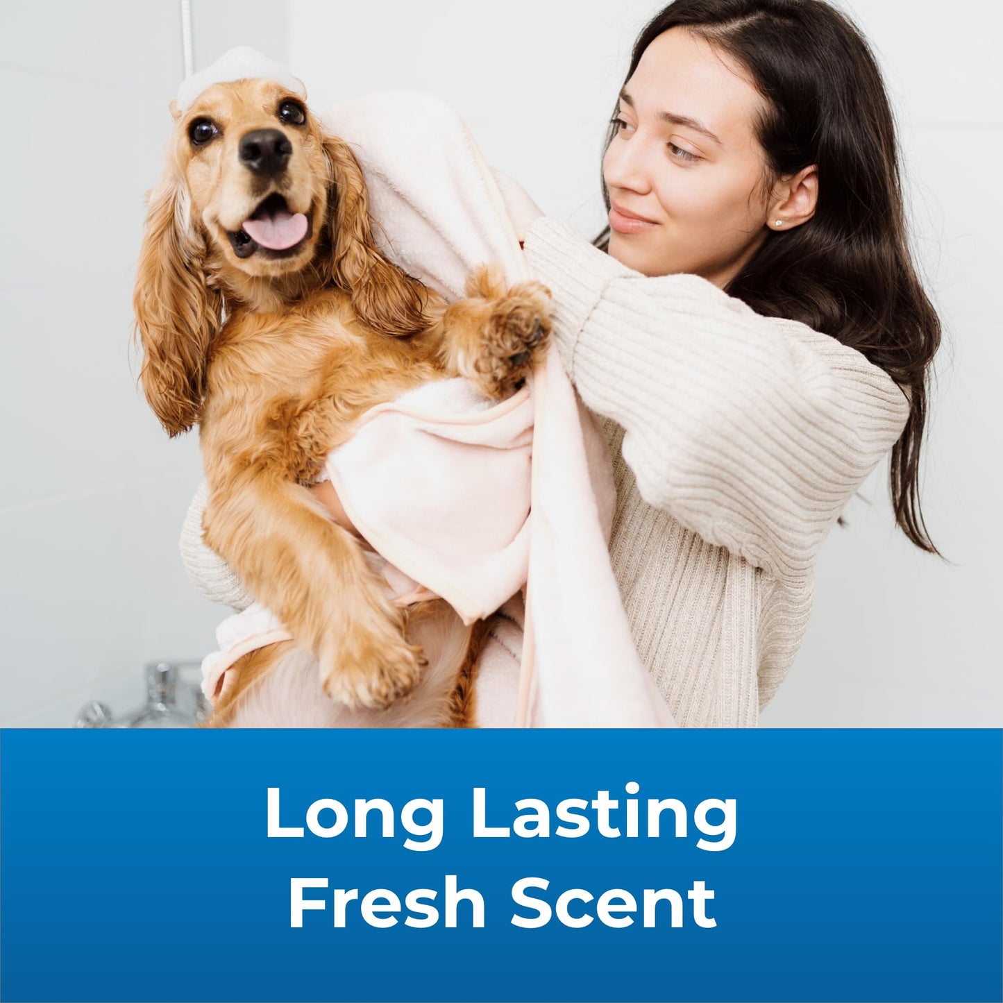 Pet-Ag Fresh ’n Clean Scented Shampoo, Classic Fresh Scent - 18 oz - Moisturizes with Vitamin E & Aloe Vera - Strengthens & Repairs Coats - Soap Free