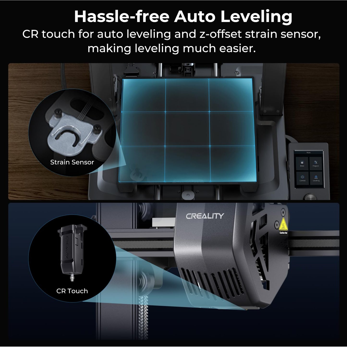 Creality Ender 3 V3 SE 3D Printer, 250mm/s Faster FDM 3D Printers with CR Touch Auto Leveling, Sprite Direct Extruder Auto-Load Filament Dual Z-axis & Y-axis, Printing Size 8.66 * 8.66 * 9.84 inch