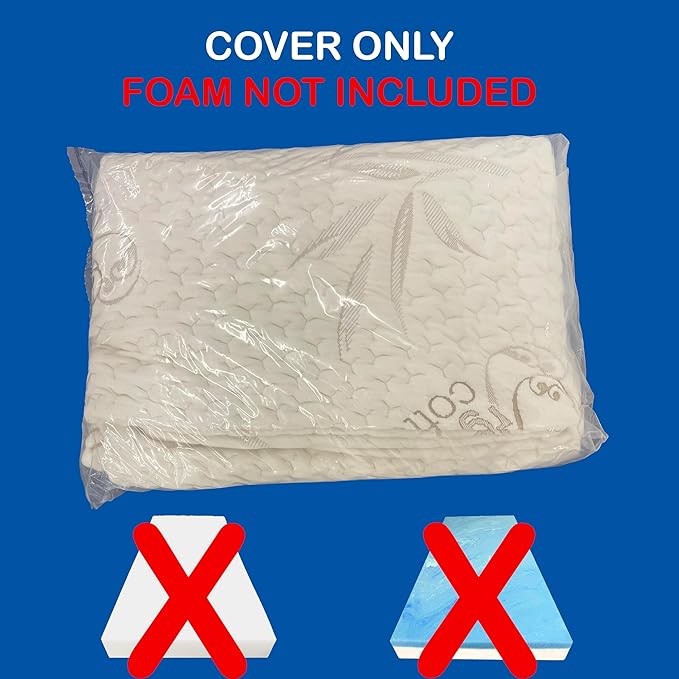 FoamRush 6-Inch Truck (36" x 76") Soft, Fitted, Zippered Mattress Cover Replacement, Premium Cotton, Waterproof, Non Skid Bottom, Mattress Pad Cover, Mattress Not Included