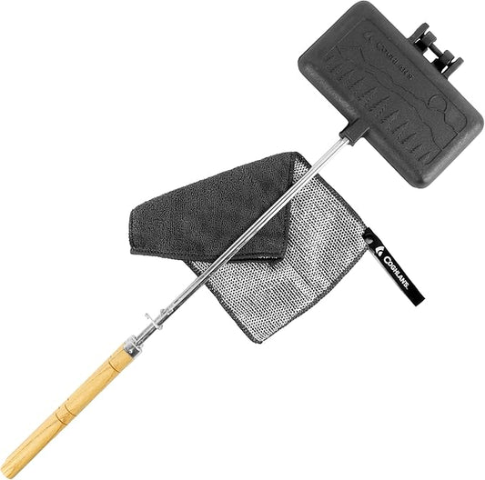 Coghlan's Cast Iron Camp Cooker - Pre-Seasoned Pie Iron Sandwich Maker with Heat-Resistant, Removable Handles, Easy-to-Clean for Toasted Pies, Grilled Sandwiches, and Meats, For Campfire Cooking