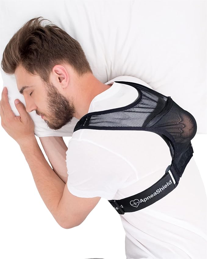 Sleep Position Trainer for Sleeping On Your Side | Side Sleep Trainer | Snore Stopper | Anti Snoring Device | Lightweight, Comfortable, Effective in Reducing Supine Sleep Time