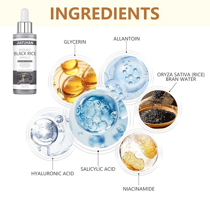 Peel Shot Glow Rice Ampoule Duo Set White and Black Rice Exfoliating facial mask and Body Scrub Cream. Reduce blackheads, shrink pores, suitable for all skin types, 2.7 Fl Oz (Pack of 2)