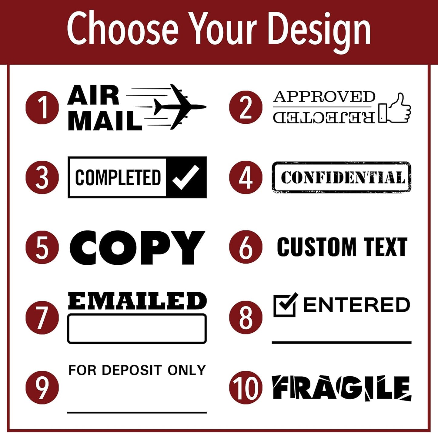 Urgent Time Sensitive Office Stamp | 4 Different Sizes | 20 Designs | Multiple Color Options | Perfect for Quick Validation of Office Documents (Urgent Time Sensitive, Xtra Large)