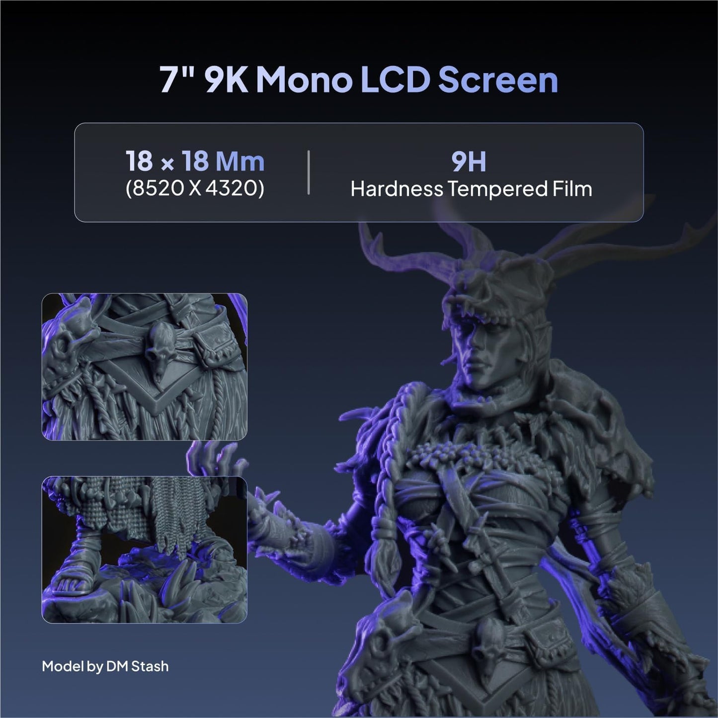 ELEGOO Mars 5 Ultra Resin 3D Printer, 7" 9K Mono LCD Resin Printer with High-Speed Printing 150mm/h, AI Smart Camera, WiFi-Transfer, Auto-Leveling, Printing Size of 6.04 x 3.06 x 6.49 inch
