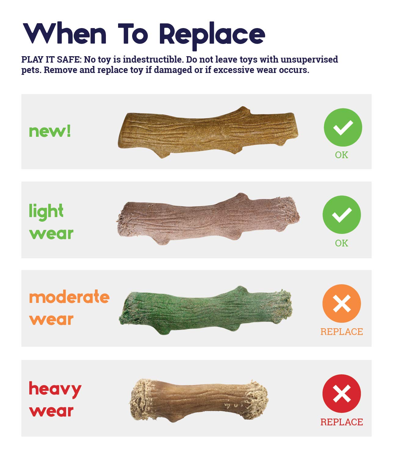 Petstages Dogwood Durable Dog Chew Toy, Large - Long Lasting Chew Stick Made with Real Wood - USA Made, L