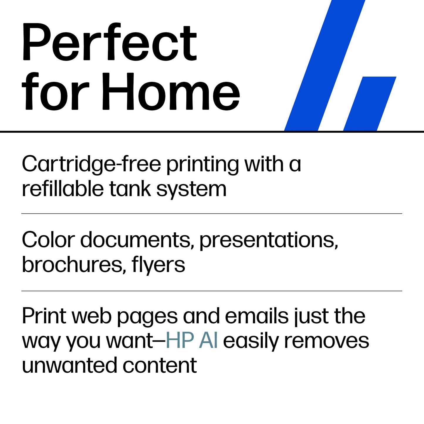 HP Smart Tank 5101 Wireless All-in-One Ink Tank Printer, Scanner, Copier with 2 years of ink and 100 sheets of photo paper included, Best-for-home, Refillable, AI-enabled (1F3Y0A)