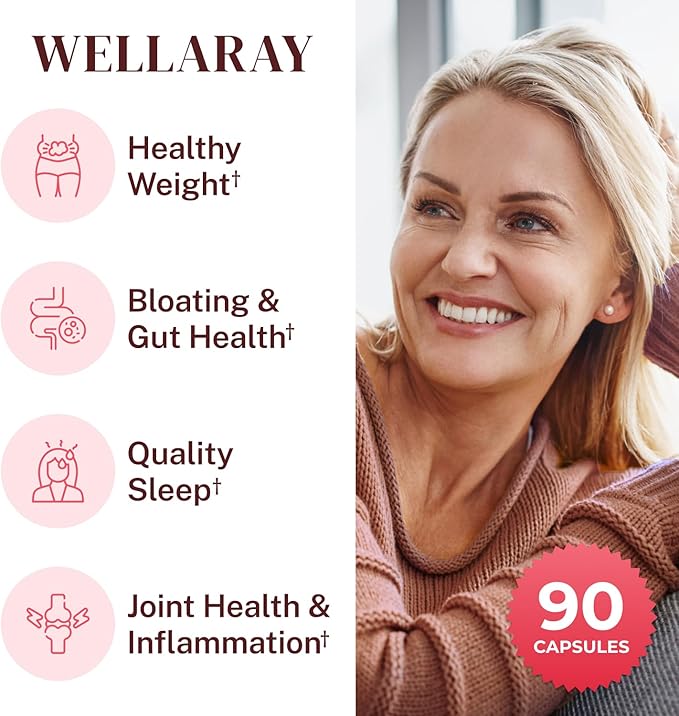 Menopause Relief - Probiotics for Women, 68.2 Billion CFU, Turmeric, Maca & Black Cohosh - Supports Gut Health, Hormone Balance, Weight Management, Joint Health, Hot Flash Support,90 Capsules