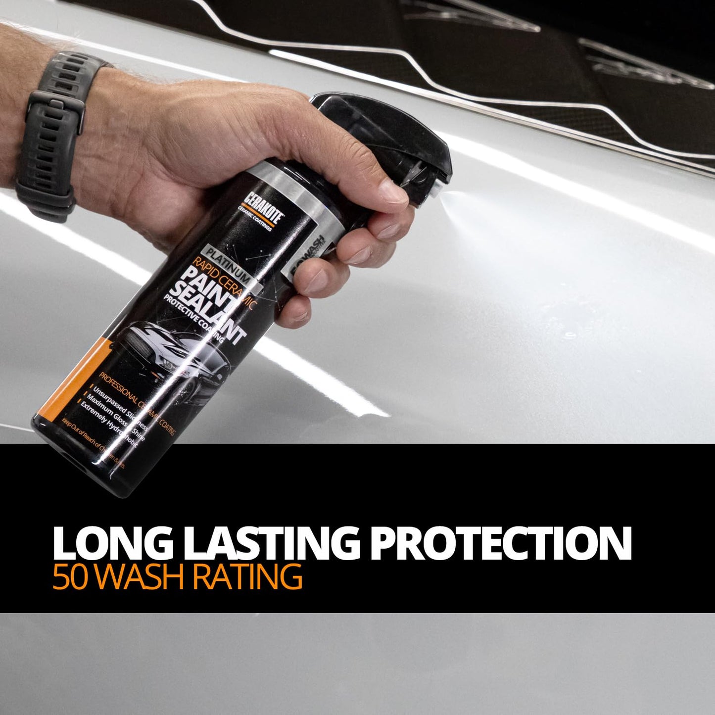 CERAKOTE Fully Covered Bundle - Complete Car Care with Rapid Ceramic Paint Sealant, Interior Detailer, Tire Coat, Glass Protectant, High Foam Vehicle Shampoo