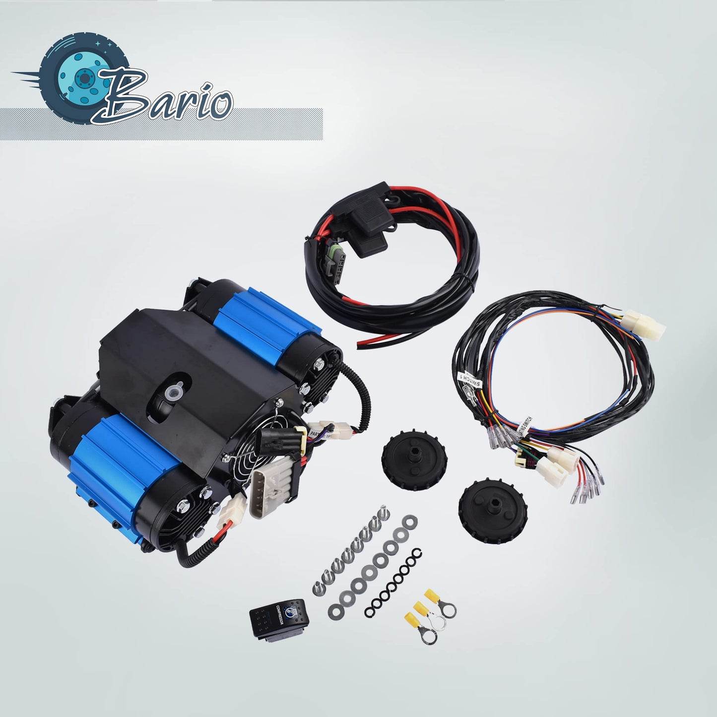 Universal High Performance On-Board Twin Air Compressor 12 Volts Replacement For ARB CKMTA12, For Tire Inflator Air Horn Air Tools Air Lockers Locking Differentials and Pneumatic Tools