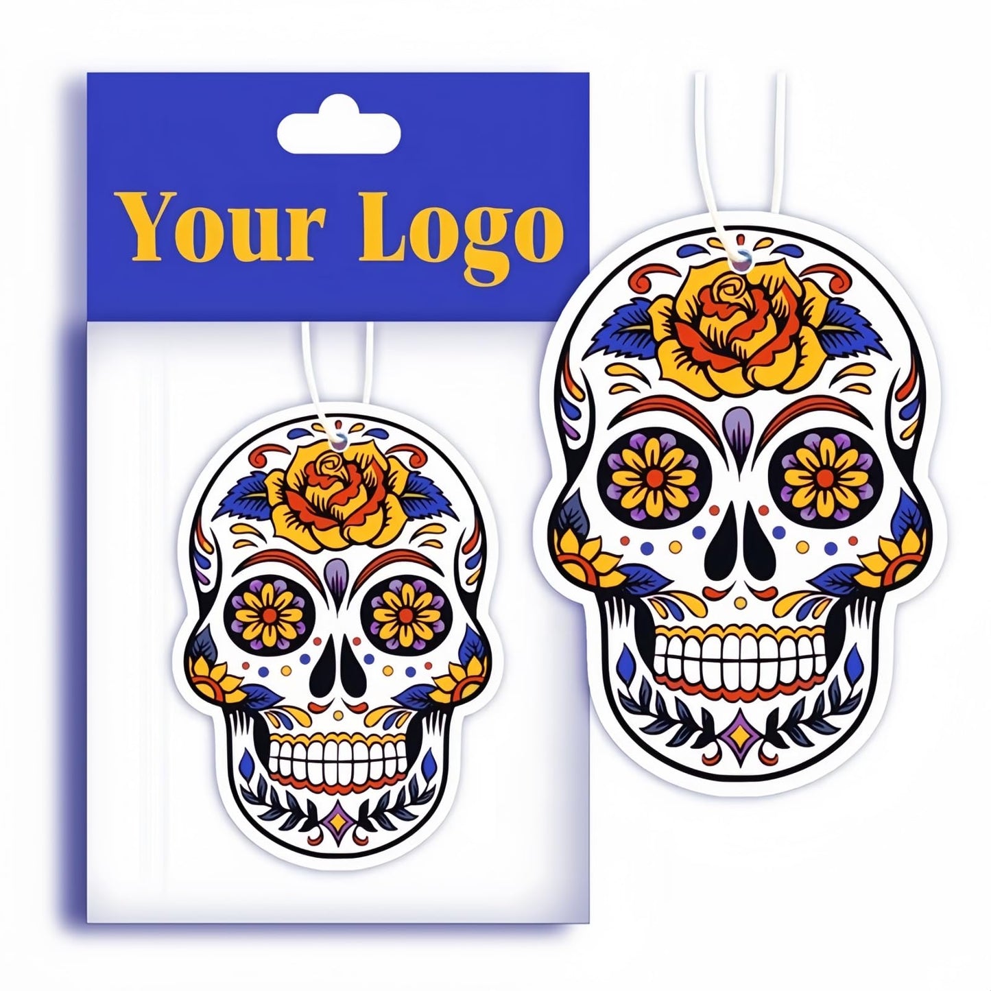 100PCS Bulk Custom Promotional Car Air Fresheners - Personalized Air Fresheners with Company Logo/Photo for Trade Shows & Brand Promotion