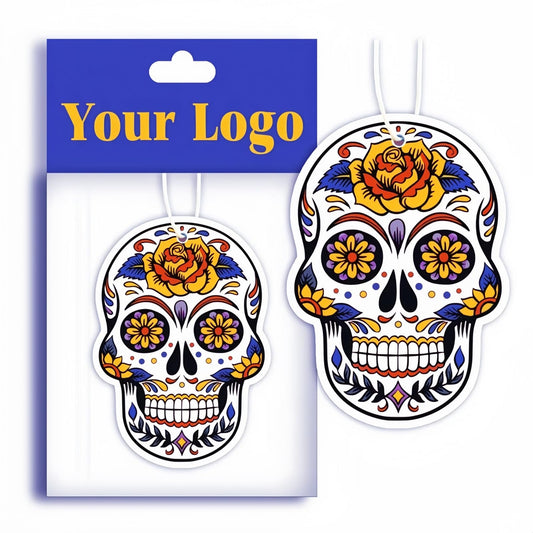 100PCS Bulk Custom Promotional Car Air Fresheners - Personalized Air Fresheners with Company Logo/Photo for Trade Shows & Brand Promotion