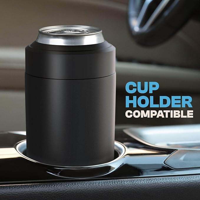 Frost Buddy Universal Can Cooler - Fits all - Stainless Steel Can Cooler for 12 oz & 16 oz Regular or Slim Cans & Bottles - Stainless Steel (Blushing Bride)