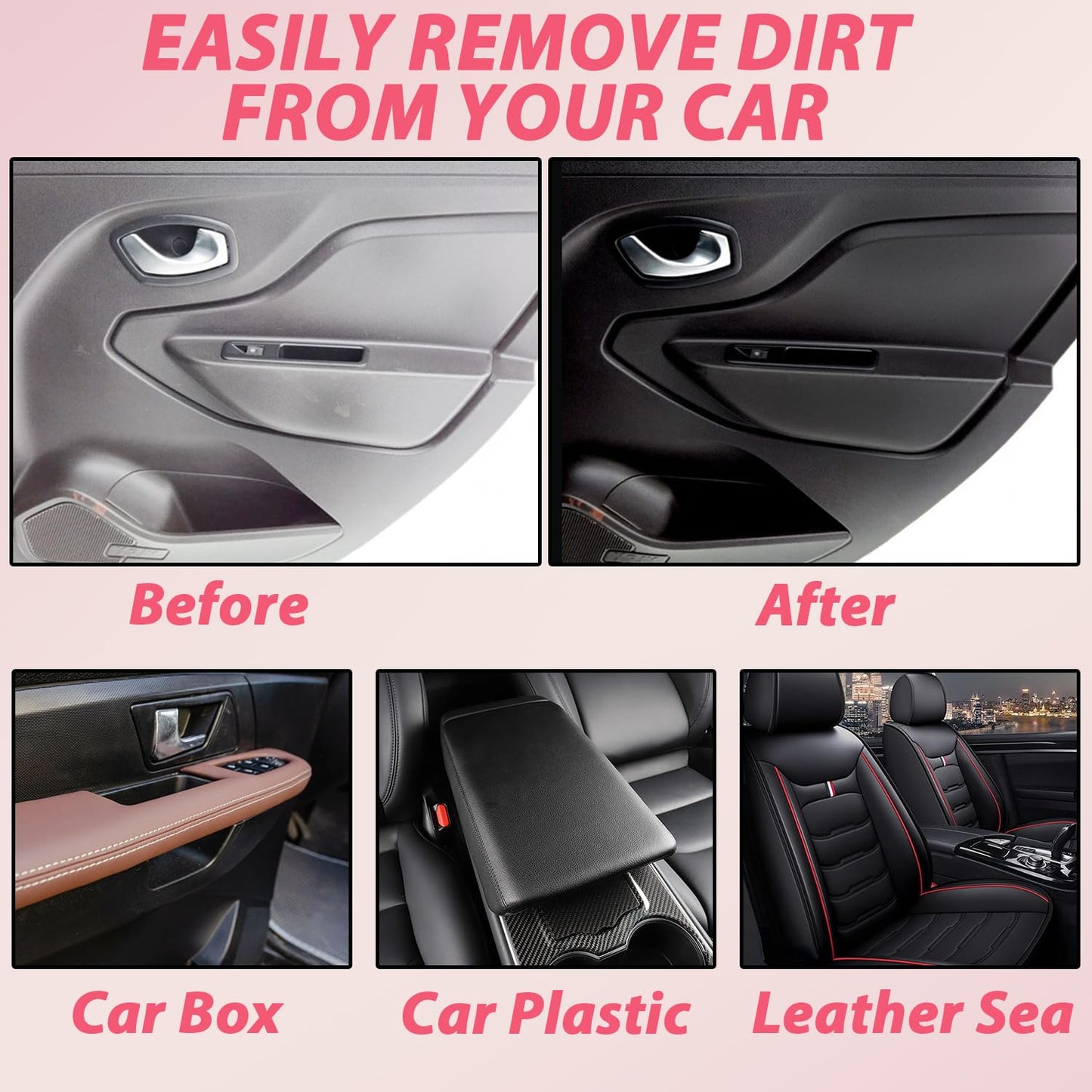 MQG Car Interior Cleaner, Vehicle Interior Polish, 100ml Car Interior Cleaner, Interior Detailer Spray, Total Car Interior Cleaner Rejuvenation, Decontaminatio, Interior All Purpose Car Cleaner