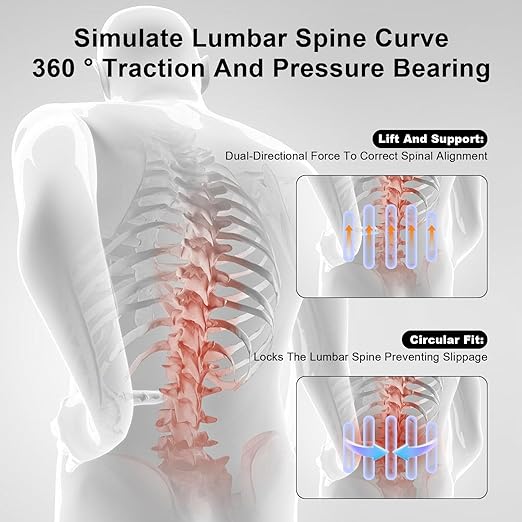 Back Brace for Lower Back Pain Relief with Bionic Support System,Lumbar Support Belt for Men Women,Breathable Mesh with 3D Lumbar Pad for Herniated Disc, Sciatica, Scoliosis(Black，L)