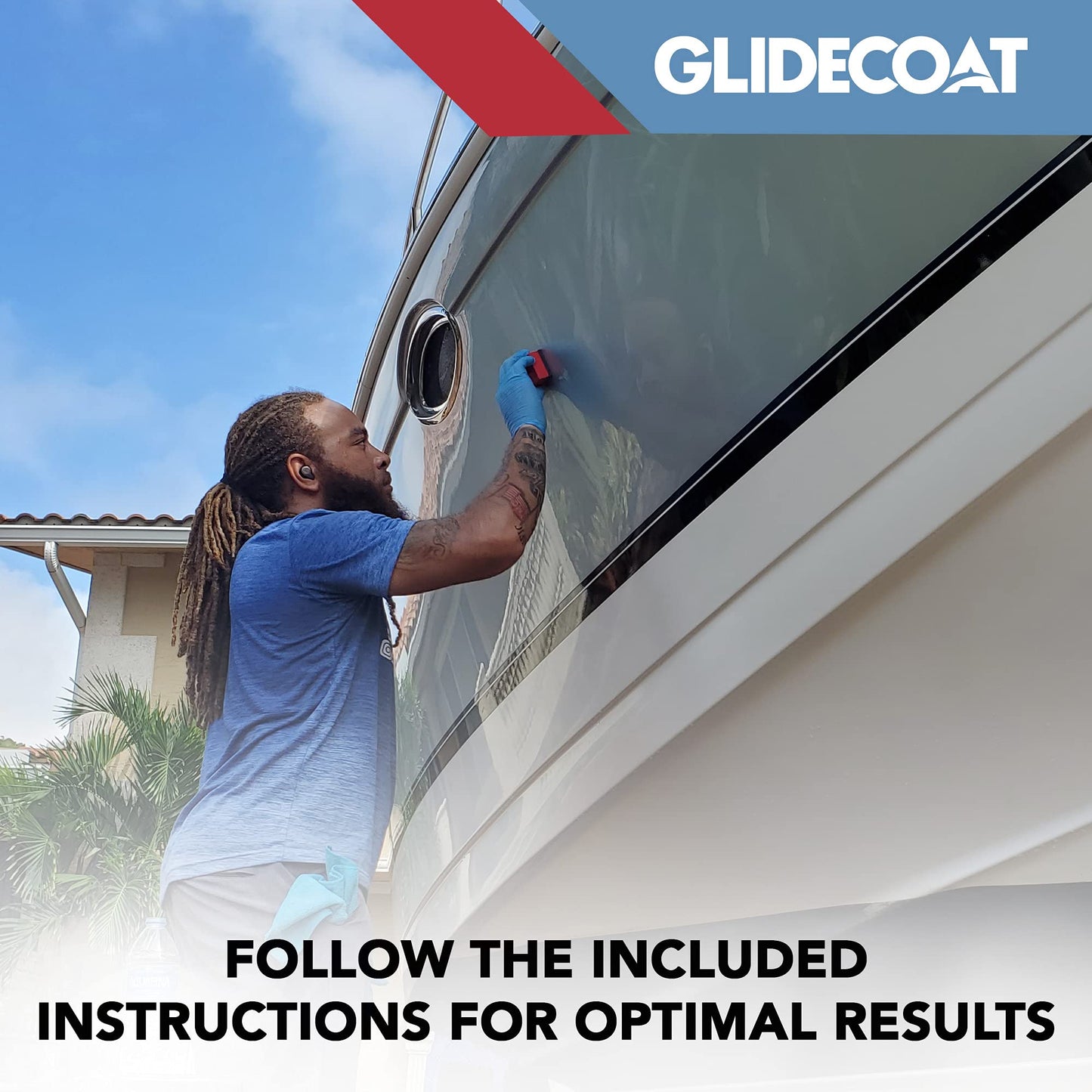Glidecoat Marine Ceramic Coating (120ml)-Nano Ceramic Coating for Boats, Cars-Better Than Car Wax Polish and More Durable than Regular Ceramic Coating for Cars - Extremely Durable Coating (120mL)