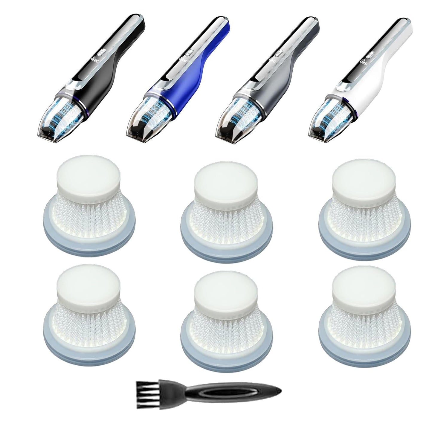 6Pack Hepa Filters Replacement Compatible with Drecell VC021 Car Vacuum Cleaner, and autozen M4 Car Vacuum. Washable and Reusable Hepa Filters Works with Drecell Car Vacuum.