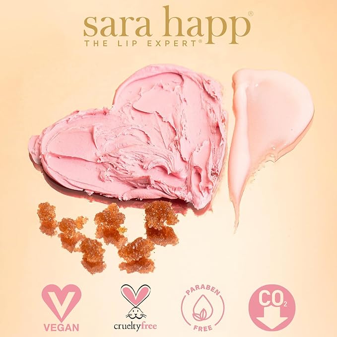 Sara Happ The Sweet Clay Lip Mask to Nourish, Restore, Renew and Regenerate Lips - Healing Bentonite Clay, Shea Butter, Soothing Natural Oils, 0.47 oz (2-Pack)