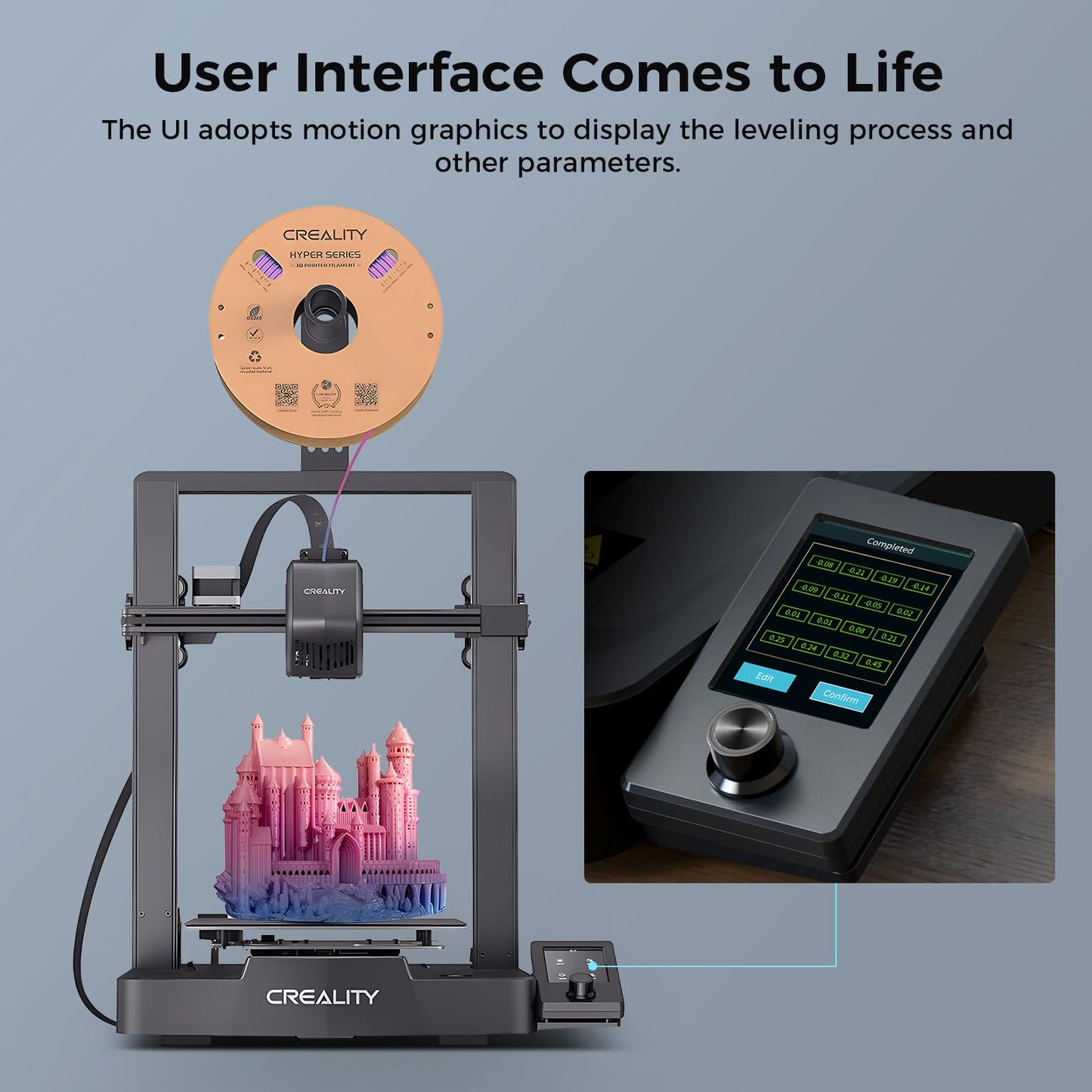 Creality Ender 3 V3 SE 3D Printer 250mm/s Max Printing Speed Upgraded Visual UI Auto Filament Loading and Unloading, Sprite Direct Extruder CR Touch Auto Leveling Dual Z-axis 8.66x8.66x9.84 inch