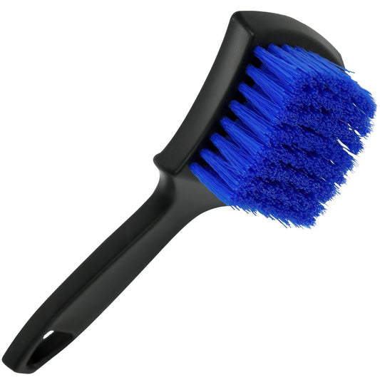 Viking Carpet Cleaning and Scrub Brush for Floor Mats, Cleaning Brush for Car Interior and Home, Black and Blue, 8.3 inch x 2.5 Inch