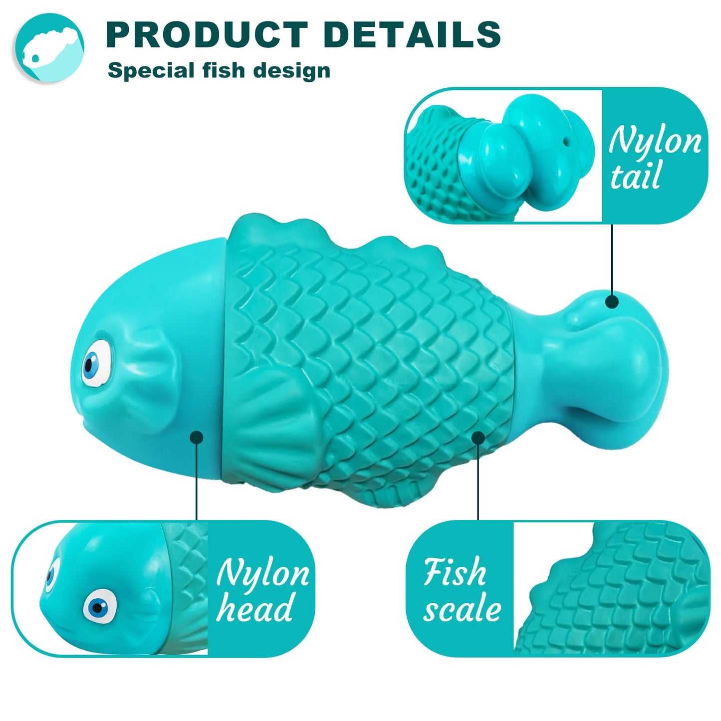 BoYoYo Dog Products Chew Toys, Squeaky Indestructible Dog Toys for Aggressive Chewers, Pet Supplies, Super Chewer, Heavy Duty