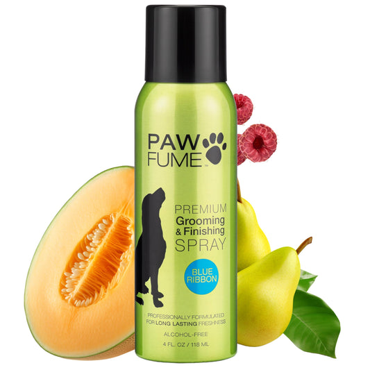 PAWFUME Dog Perfume Spray for Grooming, Blue Ribbon, 1-Pack – Keep Your Pup Fresh All Day – Probiotic, Alcohol-Free, Detangling & Moisturizing – Salon-Quality Dog Spray Deodorizer Perfume