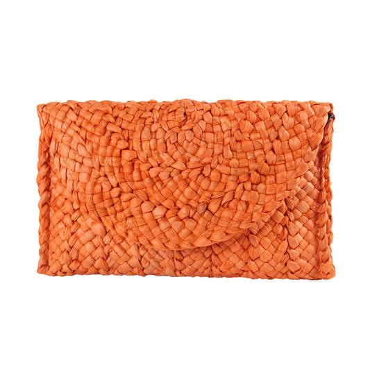 KUANG! Womens Straw Clutch Purse Handbag Shoulder Clutch Envelope Wallet Beach Straw Purse for Ladies